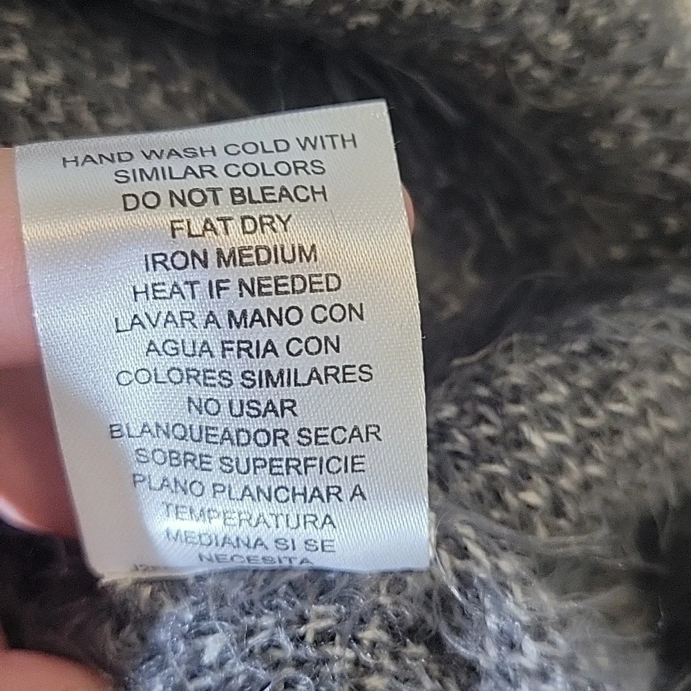 Joseph A. Gray Soft Fuzzy Polka-Dot Sweater  Size Large